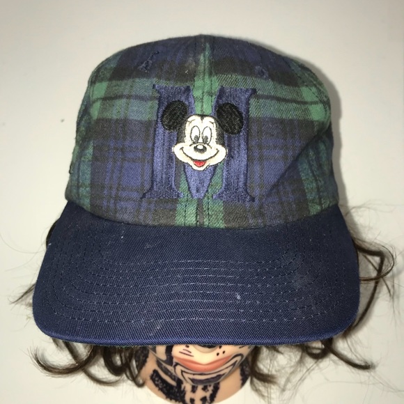 Vintage Disney Mickey Mouse Plaid 